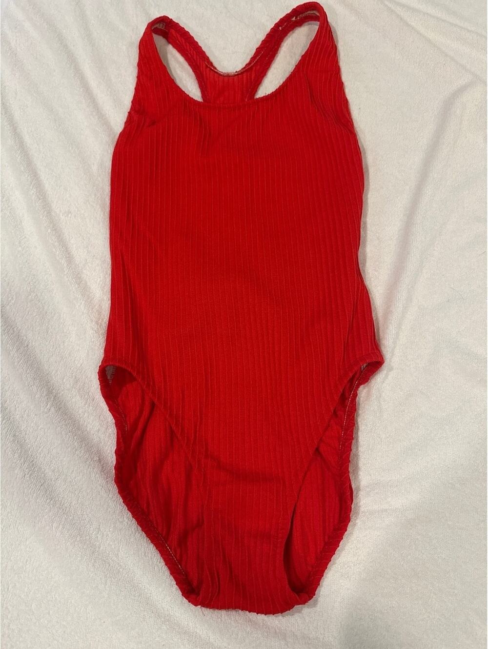 EUC Adrienne Vittadini Swimsuit, Red, Women’s 12
